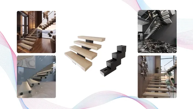 ZigZag ARC floating stair beam configuration in Houston